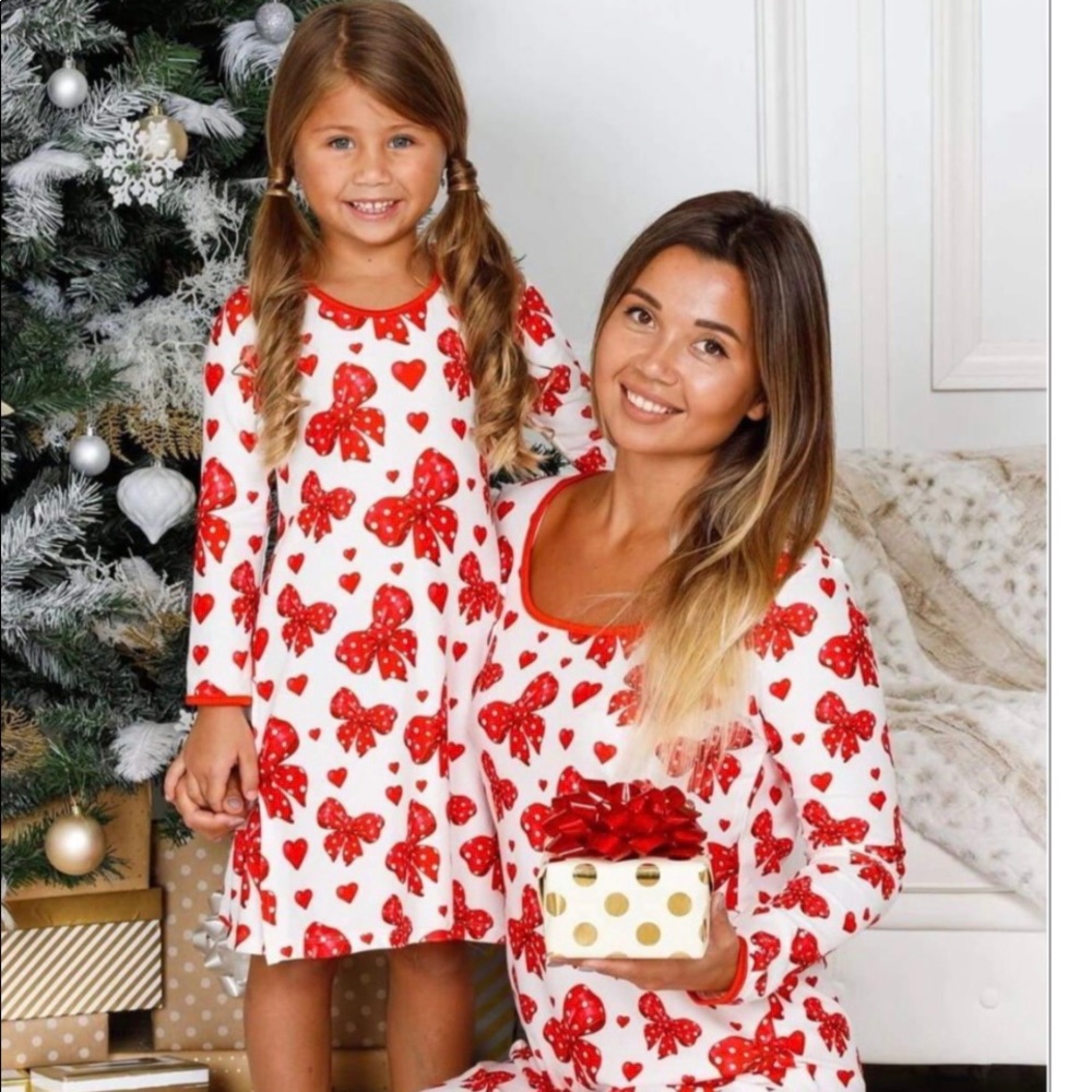 Mia Belle mommy and me pajama set. NWT XL & 2T/3T